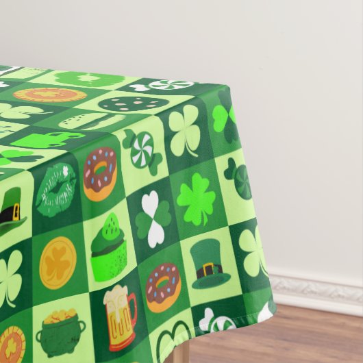 St. Patrick's Day-pictogrammen naadloos patroon Tafelkleed (Voorbeeld)