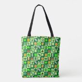 St. Patrick's Day-pictogrammen naadloos patroon Tote Bag (Achterkant)