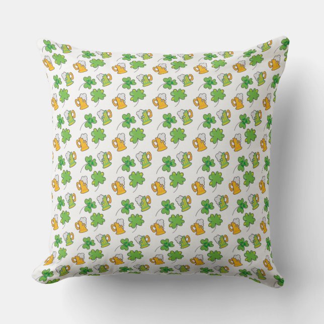 St. Patrick's Day Pillow Kussen (Voorkant)