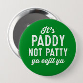 St. Patrick's Day pin Ronde Button 4,0 Cm (Voorkant /achterkant)