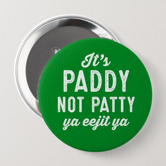 St. Patrick's Day pin Ronde Button 4,0 Cm (Voorkant /achterkant)