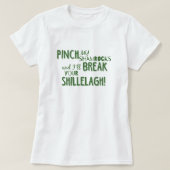 St. Patrick's Day Pinch My Shamrocks T-shirt (Design voorkant)