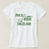 St. Patrick's Day Pinch My Shamrocks T-Shirt (Design voorkant)