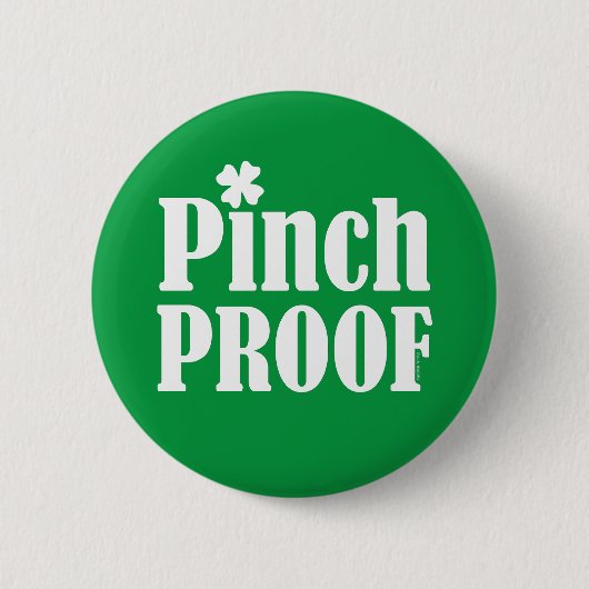 St Patrick's Day Pinch Proof Ronde Button 5,7 Cm (Voorkant)
