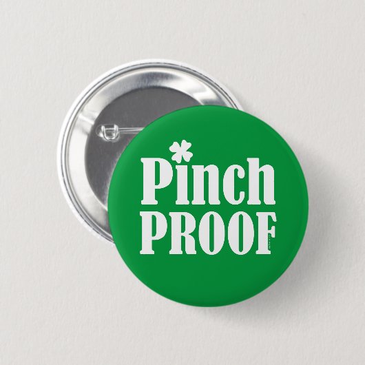 St Patrick's Day Pinch Proof Ronde Button 5,7 Cm (Voorkant /achterkant)