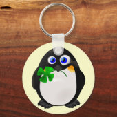 St. Patrick's Day Pinguïn Sleutelhanger (Voorkant)