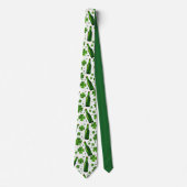 St. Patrick's Day Pinten & Bloemblaadjes Kraagdas Stropdas (Voorkant)