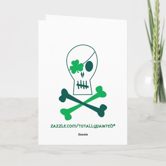 St. Patrick's Day Pirate Kaart (Achterkant)