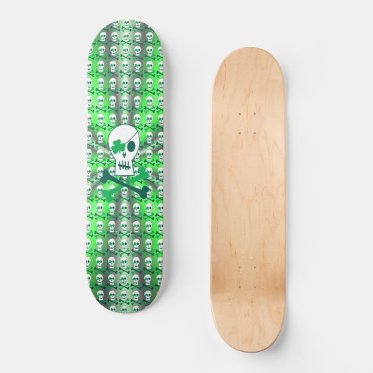 St. Patrick's Day Pirate Persoonlijk Skateboard (Voorkant)