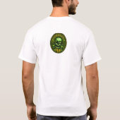 St. Patrick's Day Pirate Pub Skull T-Shirt (Achterkant)