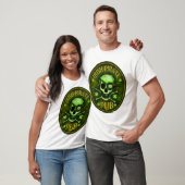 St. Patrick's Day Pirate Pub Skull T-Shirt (Unisex)