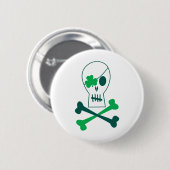 St. Patrick's Day Pirate Ronde Button 5,7 Cm (Voorkant /achterkant)
