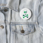 St. Patrick's Day Pirate Ronde Button 5,7 Cm (In situ)