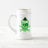 St. Patrick's Day Pirate Skull Bierpul (Links)