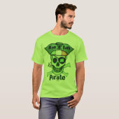 St. Patrick's Day Pirate Skull T-Shirt (Voorkant volledig)