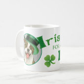 St. Patrick's Day Pit Bull Koffiemok (Voorkant links)