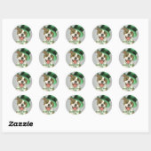 St. Patrick's Day Pit Bull Ronde Sticker (Vel)