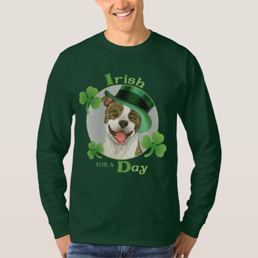 St. Patrick's Day Pit Bull T-shirt (Voorkant)