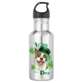 St. Patrick's Day Pit Bull Waterfles (Voorkant)