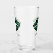 St. Patrick's Day Plaid Lips Glas (Rechts)