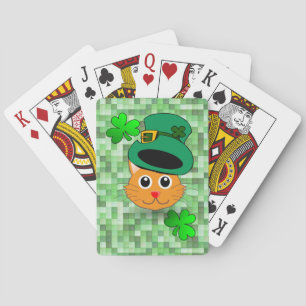 St. Patrick's Day Playcard Deck Cat Pokerkaarten