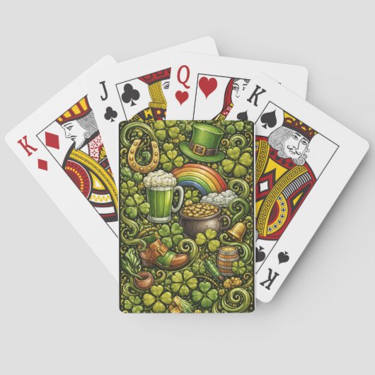 St. Patrick's Day Playing Cards Pokerkaarten (Achterkant)