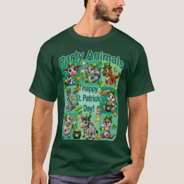 St. Patrick's Day Plezier en Schattige "Feestbeest T-shirt