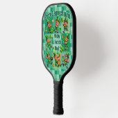 St. Patrick's Day Plezier Schattige "Feestkabouter Pickleball Paddle (Links)