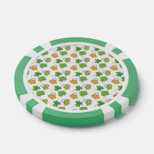 St. Patrick's Day Poker Chips (Enkel)