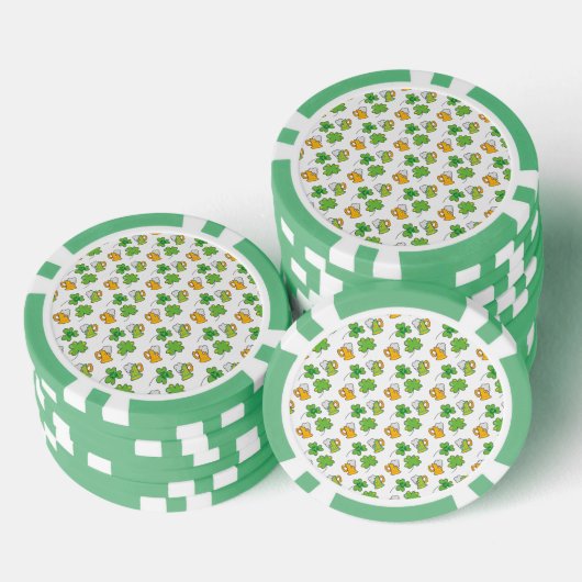 St. Patrick's Day Poker Chips (Opstapeling)