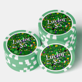 St. Patrick's Day Poker Spel Good Lucky Charms Chips