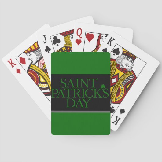 St. Patrick's Day Pokerkaarten (Achterkant)