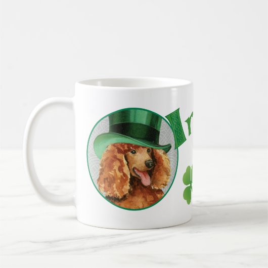 St. Patrick's Day Poodle Koffiemok (Links)