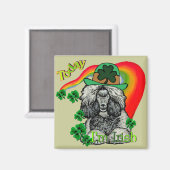St. Patrick's Day Poodle Magneet (Voorkant / Achterkant)