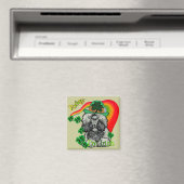 St. Patrick's Day Poodle Magneet (Insitu (Vaatwasser))