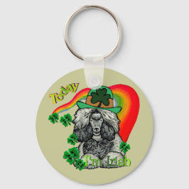 St Patrick's Day Poodle Sleutelhanger