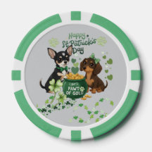 St. Patrick's Day "poot van goud"Poker Chip