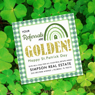St. Patrick's Day Pop-By Label Uw Referenties Zi
