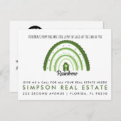 St Patricks Day Pop-by-onroerend goed Aankondigingskaart (Voorkant / Achterkant)