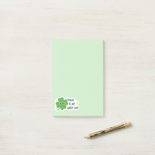 St. Patrick's Day Post-it® Notes (Op bureau)
