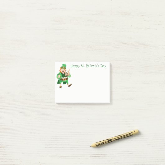 St. Patrick's Day Post-it® Notes (Op bureau)