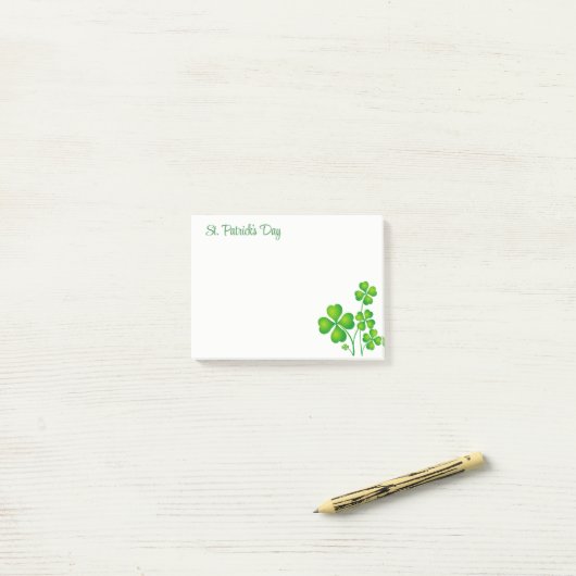 St. Patrick's Day Post-it® Notes (Op bureau)