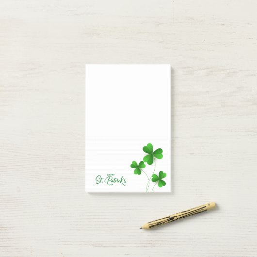 St. Patrick's Day Post-it® Notes (Op bureau)
