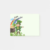 St. Patrick's Day Post-it Notes Leprechaun Rainbow (Voorkant)