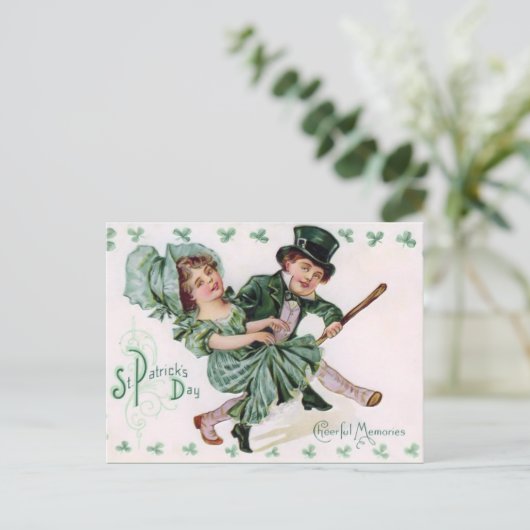 St. Patrick's Day Post Kaart (Staand voorkant)
