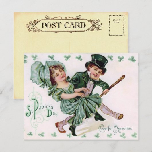 St. Patrick's Day Post Kaart (Voorkant / Achterkant)