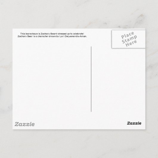St Patricks Day Post Kaart (Achterkant)