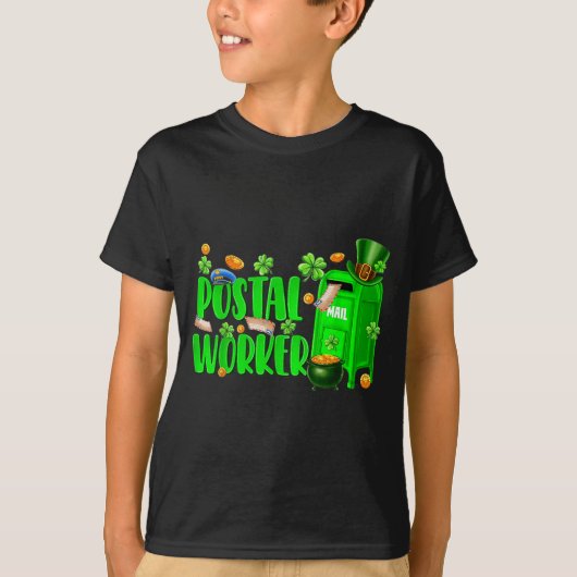 St. Patrick's Day postbode Ierse postkantoor T-shirt (Voorkant)