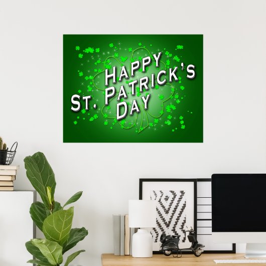 St. Patricks Day Poster (Thuiskantoor)