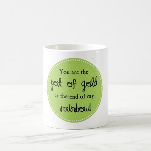 St.Patrick's Day Pot met Goud Beker Koffiemok (Center)